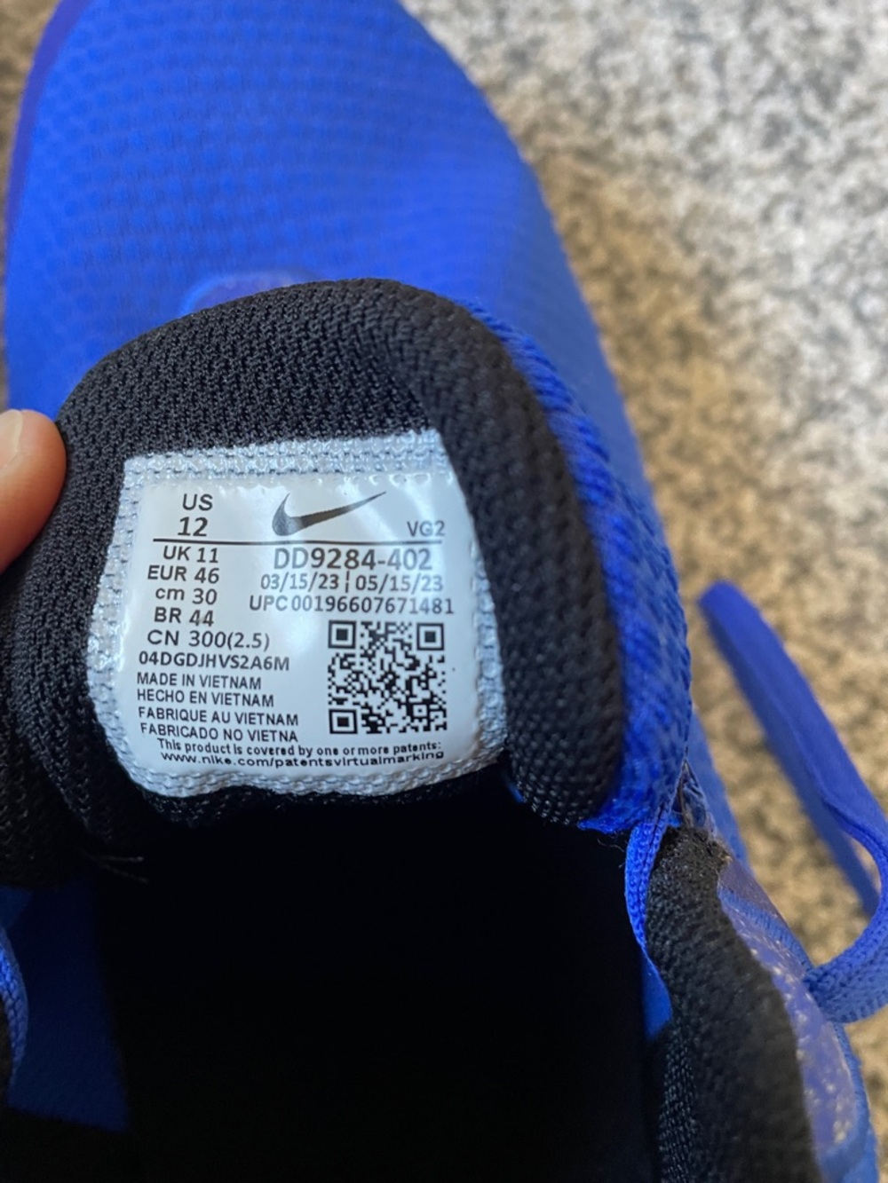 Men’s Nike Flex Royal Blue Shoe. Never worn!! Size 12 - Picture 5 of 6